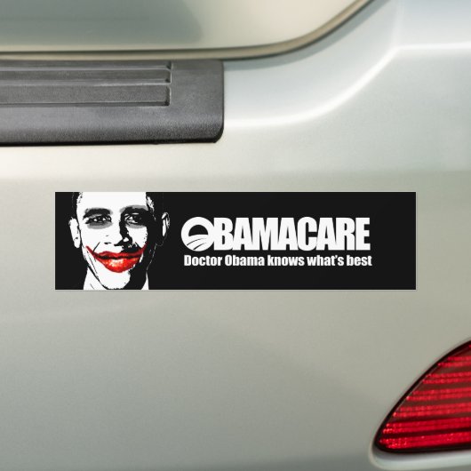 OBAMACARE - DOCTOR OBAMA WEET WAT HET BESTE IS BUMPERSTICKER (Op auto)