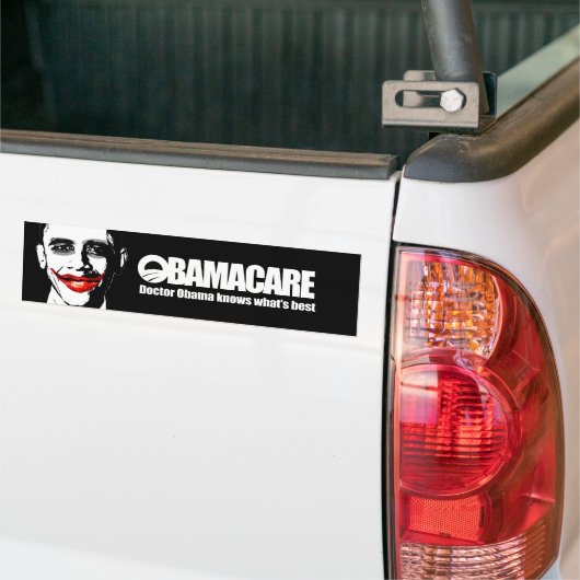 OBAMACARE - DOCTOR OBAMA WEET WAT HET BESTE IS BUMPERSTICKER (Op Truck)