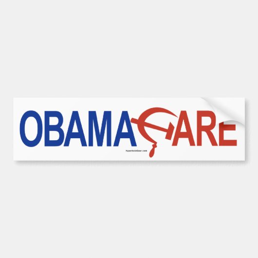 Obamacare - Hammer & Sickle Bumpersticker (Voorkant)