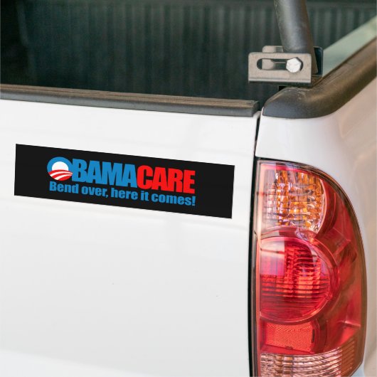 Obamacare - Hier komt het aan Bumpersticker (Op Truck)