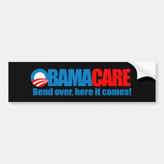 Obamacare - Hier komt het aan Bumpersticker (Voorkant)