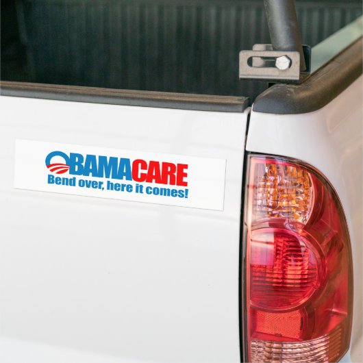 Obamacare - Hier komt het aan Bumpersticker (Op Truck)