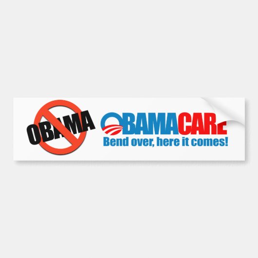 Obamacare - Hier komt het aan Bumpersticker (Voorkant)