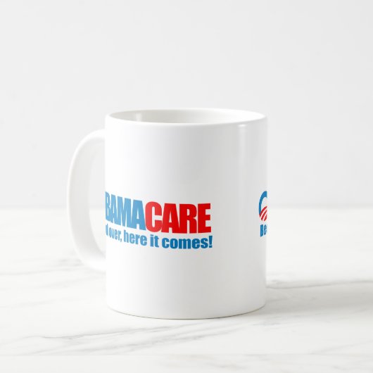 Obamacare - Hier komt het aan Koffiemok (Voorkant links)