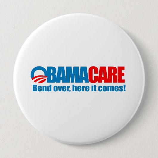 Obamacare - Hier komt het aan Ronde Button 4,0 Cm (Voorkant)