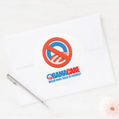 Obamacare - Hier komt het aan Ronde Sticker (Envelop)