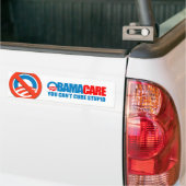 Obamacare - Je kunt domheid niet genezen Bumpersticker (Op Truck)