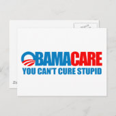 Obamacare - Je kunt niet dom genezen Briefkaart (Voorkant / Achterkant)