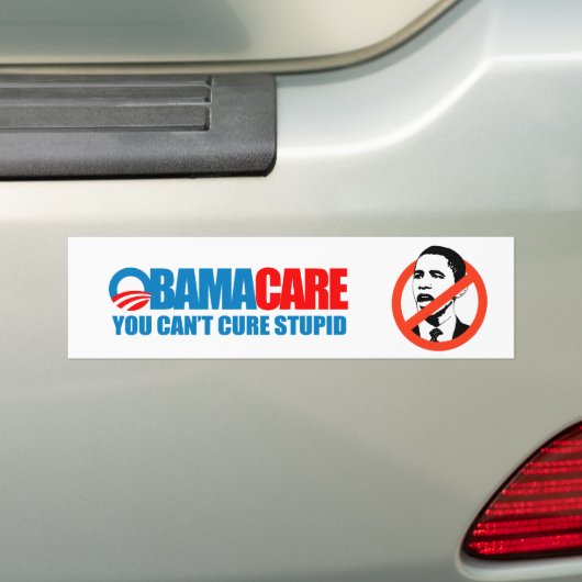 Obamacare - Je kunt niet dom genezen Bumpersticker (Op auto)