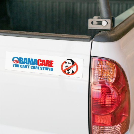 Obamacare - Je kunt niet dom genezen Bumpersticker (Op Truck)