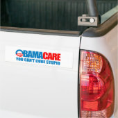 Obamacare - Je kunt niet dom genezen Bumpersticker (Op Truck)