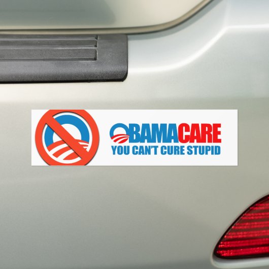 Obamacare - Je kunt niet dom genezen Bumpersticker (Op auto)