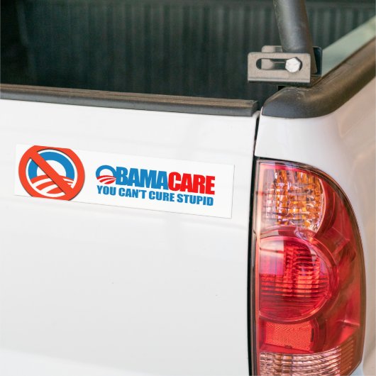 Obamacare - Je kunt niet dom genezen Bumpersticker (Op Truck)