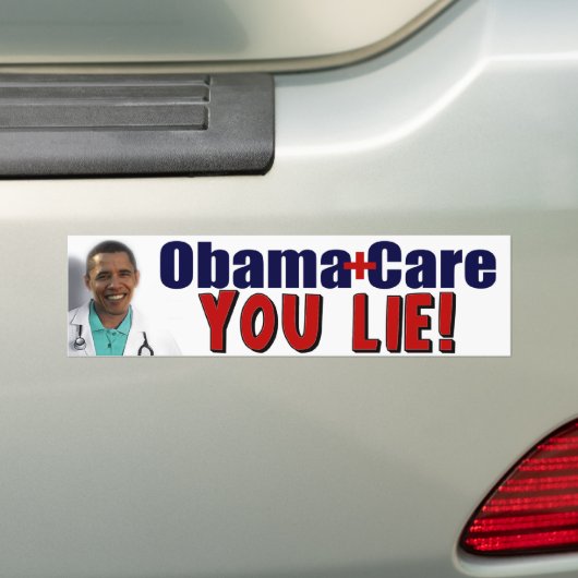 ObamaCare: "Jij liegt!" Bumpersticker (Op auto)