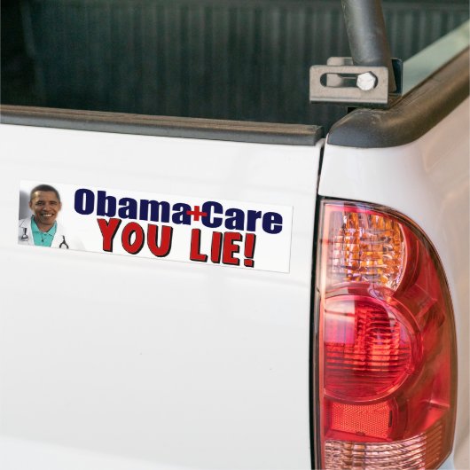 ObamaCare: "Jij liegt!" Bumpersticker (Op Truck)