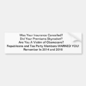 Obamacare Lies Bumpersticker (Voorkant)