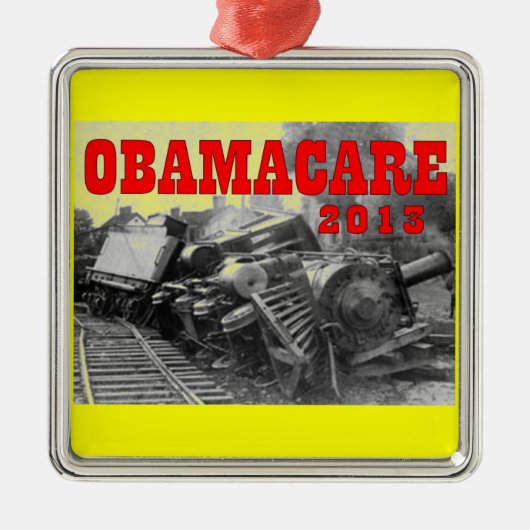 OBAMACARE METALEN ORNAMENT (Voorkant)