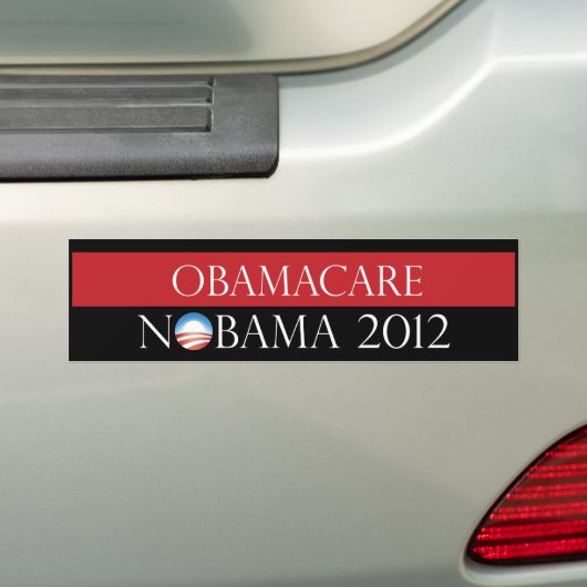 Obamacare Nobama 2012 Bumpersticker (Op auto)