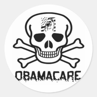 Obamacare Ronde Sticker
