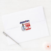 ObamaCare Ronde Sticker (Envelop)