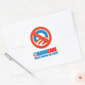 Obamacare - Start nu in de rij Ronde Sticker (Envelop)