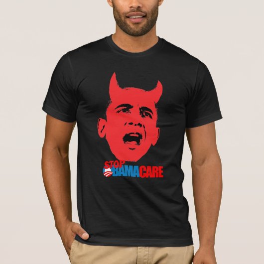 Obamacare - Stop Obamacare T-shirt (Voorkant)
