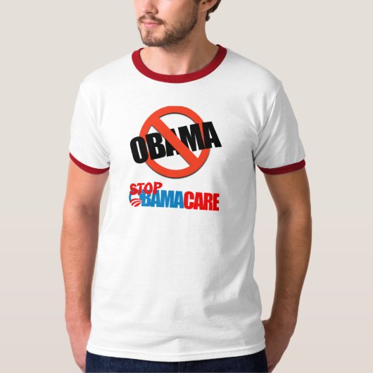 Obamacare - Stop Obamacare T-shirt (Voorkant)