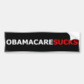 Obamacare Sucks Bumpersticker (Voorkant)