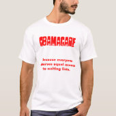 Obamacare T-shirt (Voorkant)