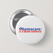 Obamacare: terdoodveroordeling ronde button 5,7 cm (Voorkant /achterkant)