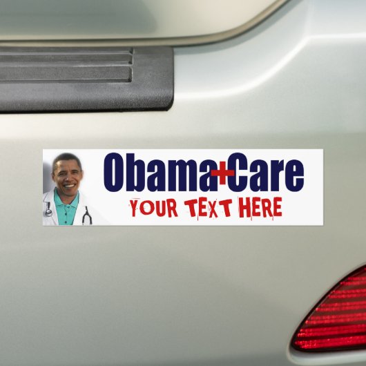 ObamaCare (u past dit aan) Bumpersticker (Op auto)