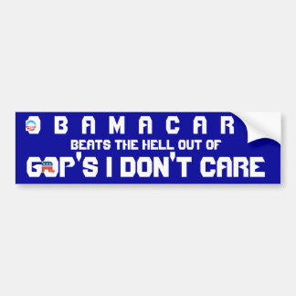 OBAMACARE V. GOP ZORGEN NIET BUMPERSTICKER