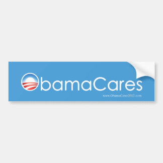 ObamaCares Bumpersticker (Sky Blue)
