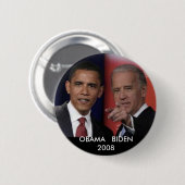 obamaDebat,    OBAMABIDEN2008 Ronde Button 5,7 Cm (Voorkant /achterkant)