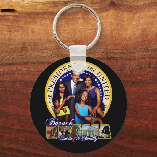 OBAMAFIRSTFAMIE SLEUTELHANGER (Voorkant)