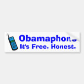 obamafon bumpersticker (Voorkant)
