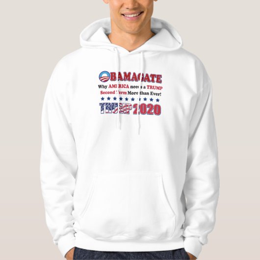 Obamagate - Trump 2020 Hoodie (Voorkant)