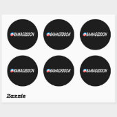 Obamageddon 2 ronde sticker (Vel)