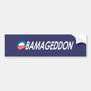 Obamageddon white bumpersticker