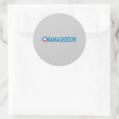 Obamagedon Ronde Sticker (Tas)