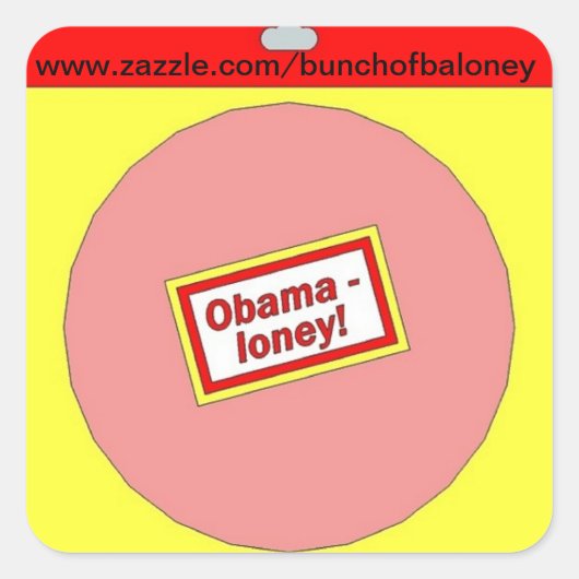 Obamaloney promotie sticker (Voorkant)