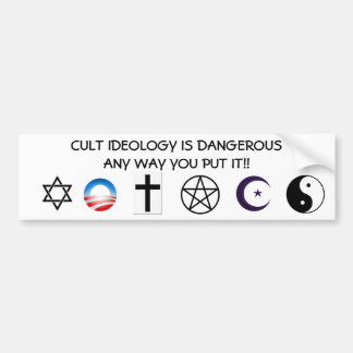 Obamamanie, niets nieuws bumpersticker