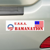 Obamanatie Bumpersticker (Op auto)