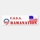 Obamanatie Bumpersticker (Voorkant)