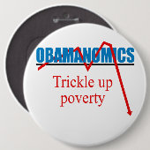 Obamanomica - Armoede verstikken Ronde Button 6,0 Cm (Voorkant /achterkant)