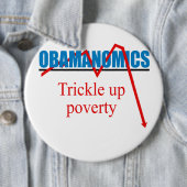 Obamanomica - Armoede verstikken Ronde Button 6,0 Cm (In situ)