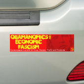Obamanomica: Economisch fascisme Bumpersticker (Op auto)