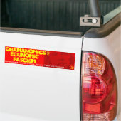 Obamanomica: Economisch fascisme Bumpersticker (Op Truck)