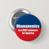 Obamanomica Ronde Button 5,7 Cm (Voorkant /achterkant)