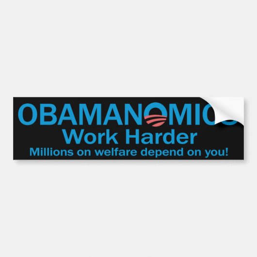 Obamanomics Bumpersticker (Voorkant)